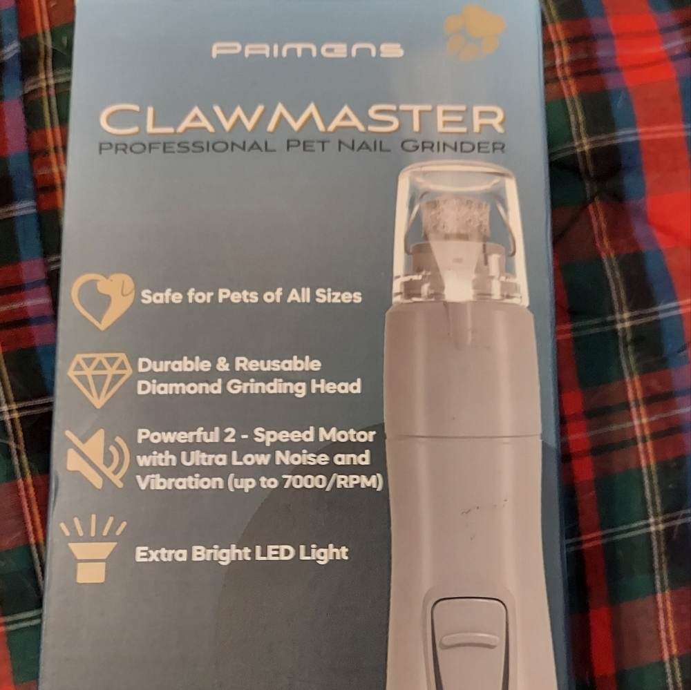 Clawmaster pet nail grinder